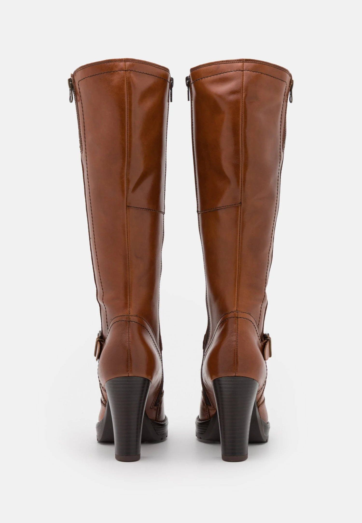 Pier One Leather - Bottes À Talons Hauts - Cognac – Image 4