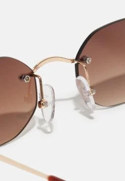 Pier One Unisex - Lunettes De Soleil - Gold-Coloured -Pier One Soldes Magasin 192c1b28c52845d48d65e662f45a0034