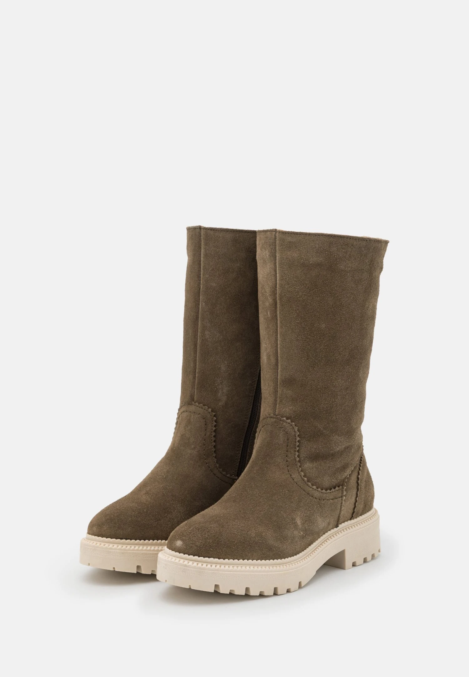 Pier One Leather Winter Boot - Bottes - Khaki – Image 3