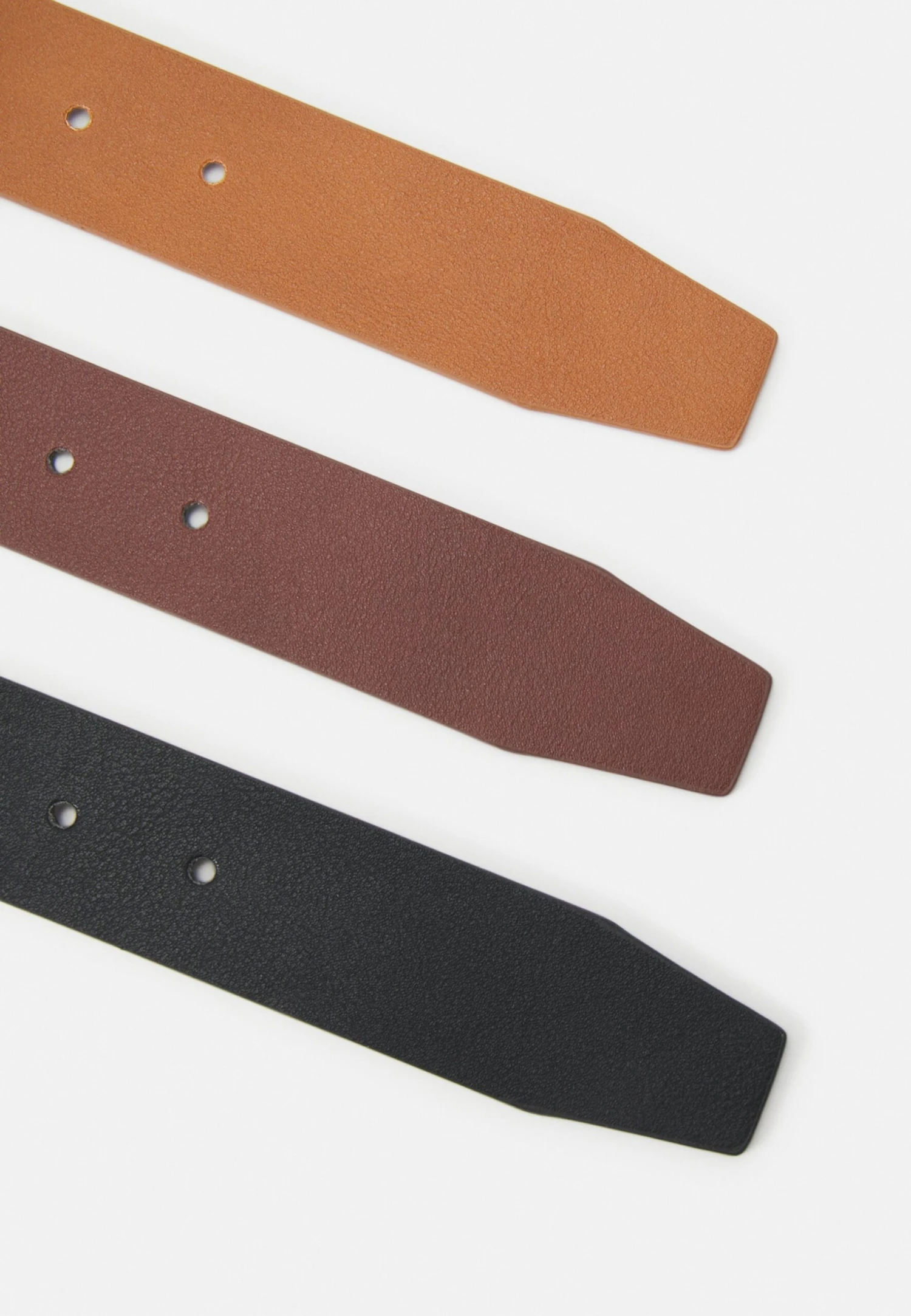 Pier One 3 Pack Unisex - Ceinture - Black/Brown/Cognac – Image 3