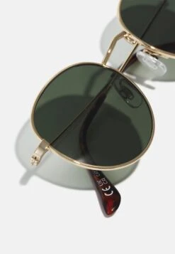 Pier One Unisex - Lunettes De Soleil - Gold-Coloured/Green -Pier One Soldes Magasin 757cc522f0d64d40943756228eeb0e2f