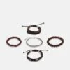 Pier One 5Pack - Bracelet - Brown, Silver-Coloured