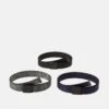 Pier One Unisex 3 Pack - Ceinture - Black/Dark Blue/Grey