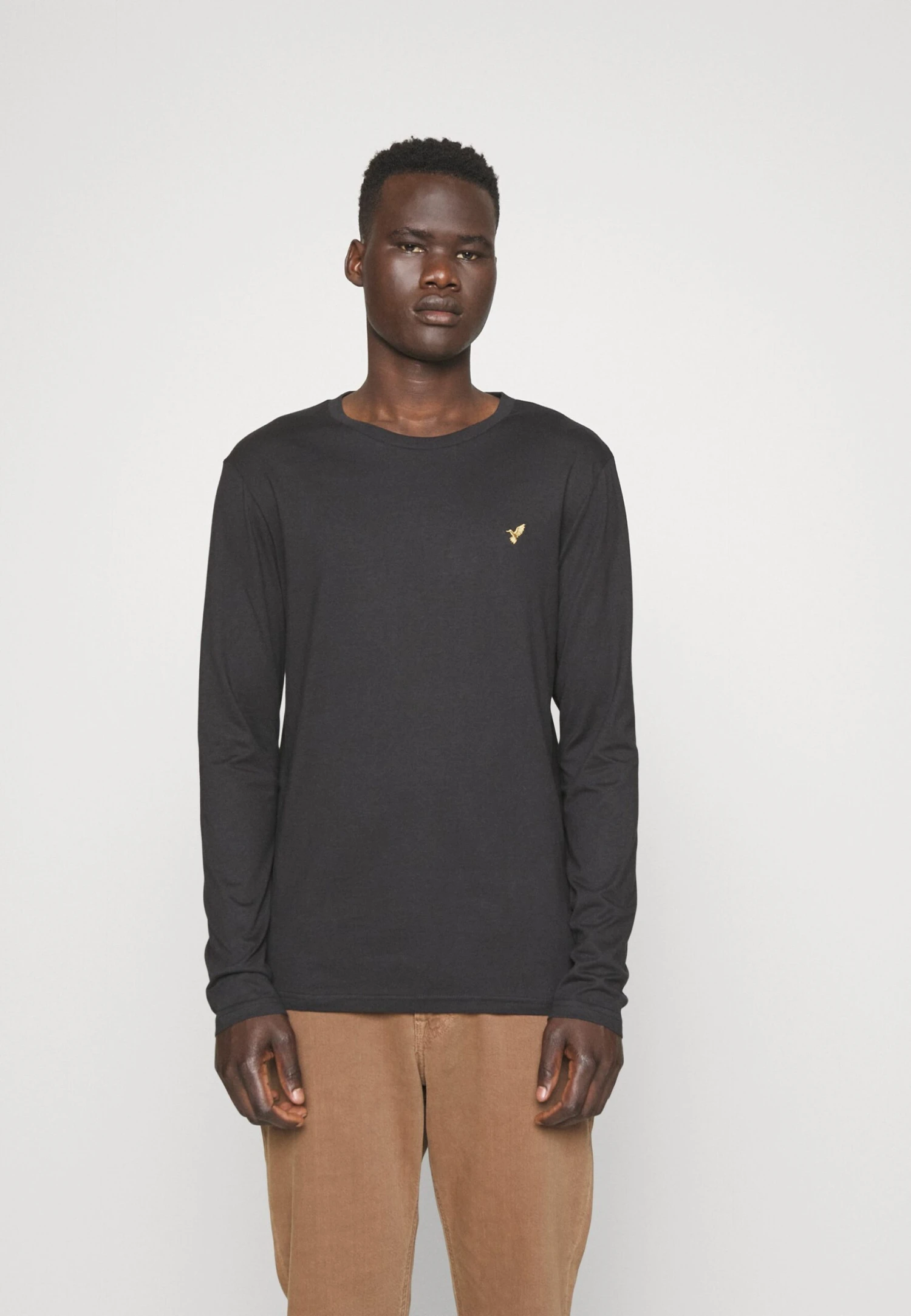 Pier One 3 Pack Unisex - T-Shirt À Manches Longues - Black/Bordeaux/Dark Green – Image 2