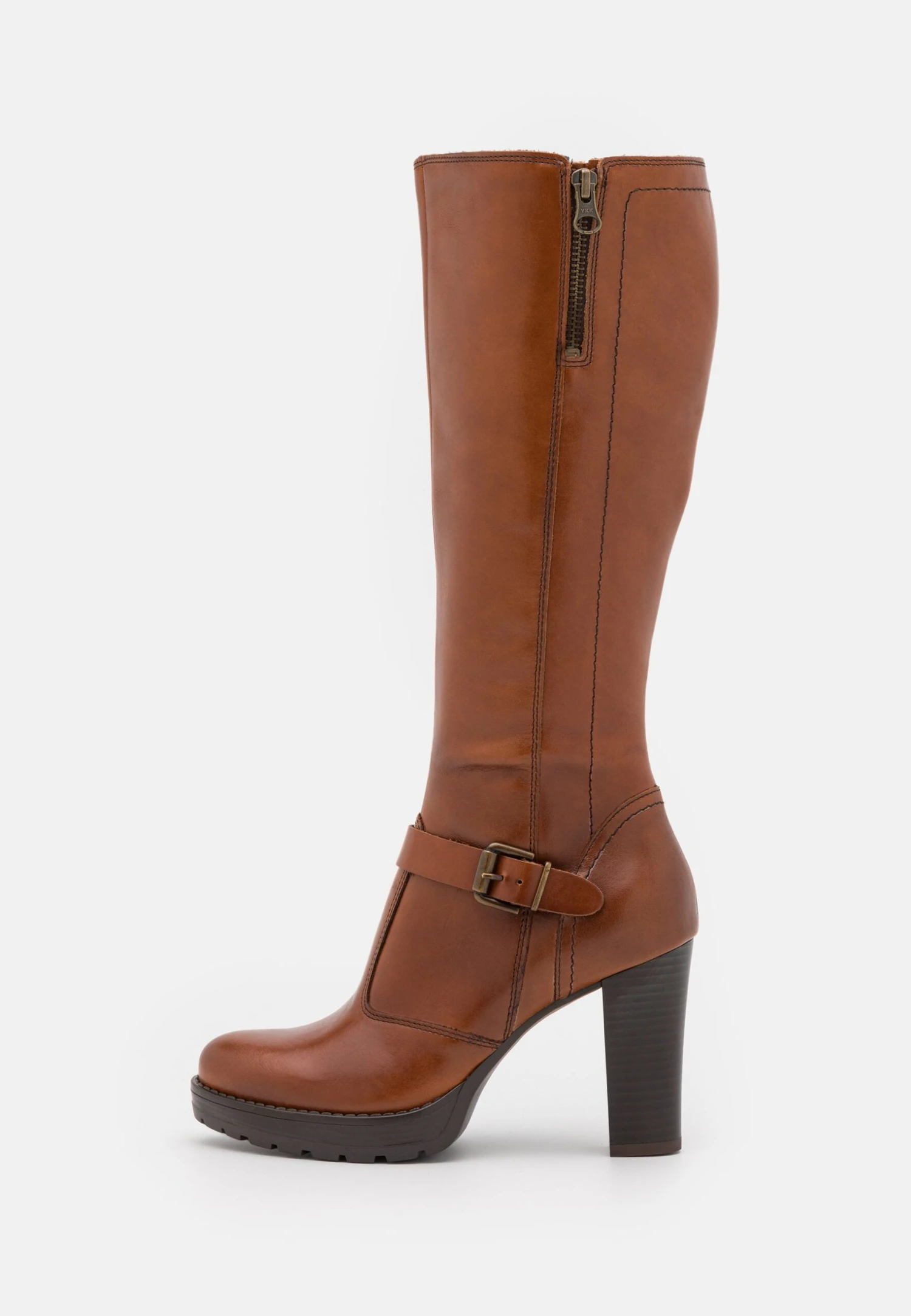 Pier One Leather - Bottes À Talons Hauts - Cognac – Image 2