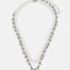 Pier One 2 Pack Unisex - Collier - Silver