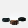 Pier One 3 Pack - Ceinture - Black - 802_Brown - 702_Dark Blue - 503