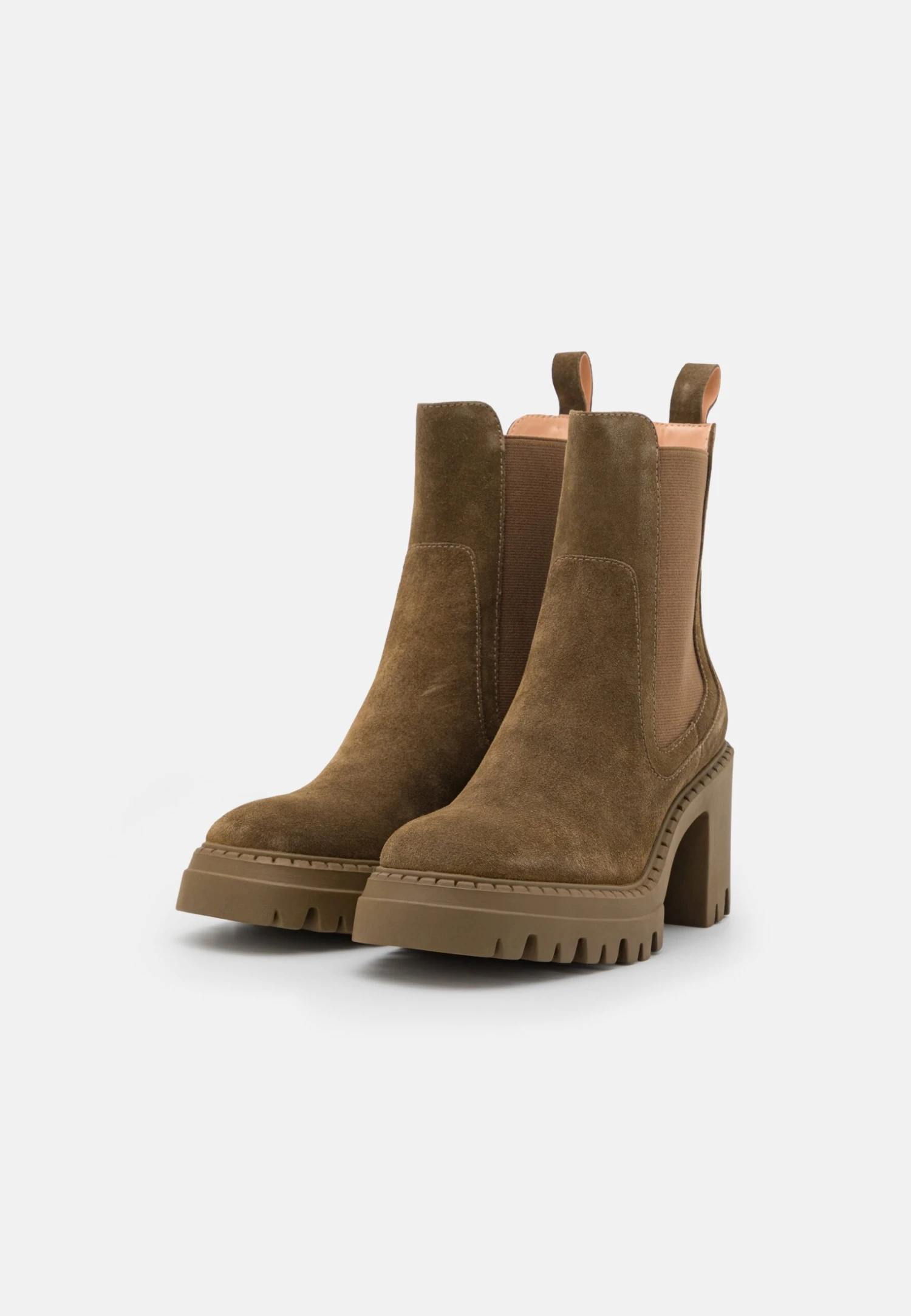 Pier One Leather - Bottines À Talons Hauts - Khaki – Image 3